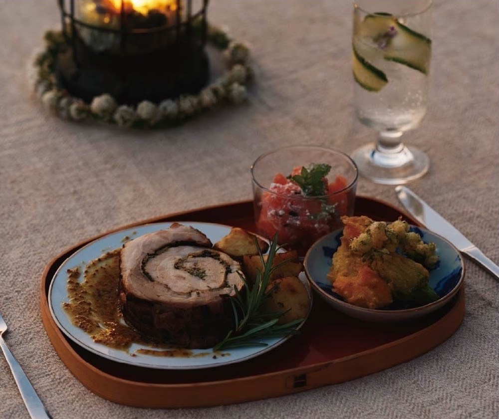 A plated course from the chefs