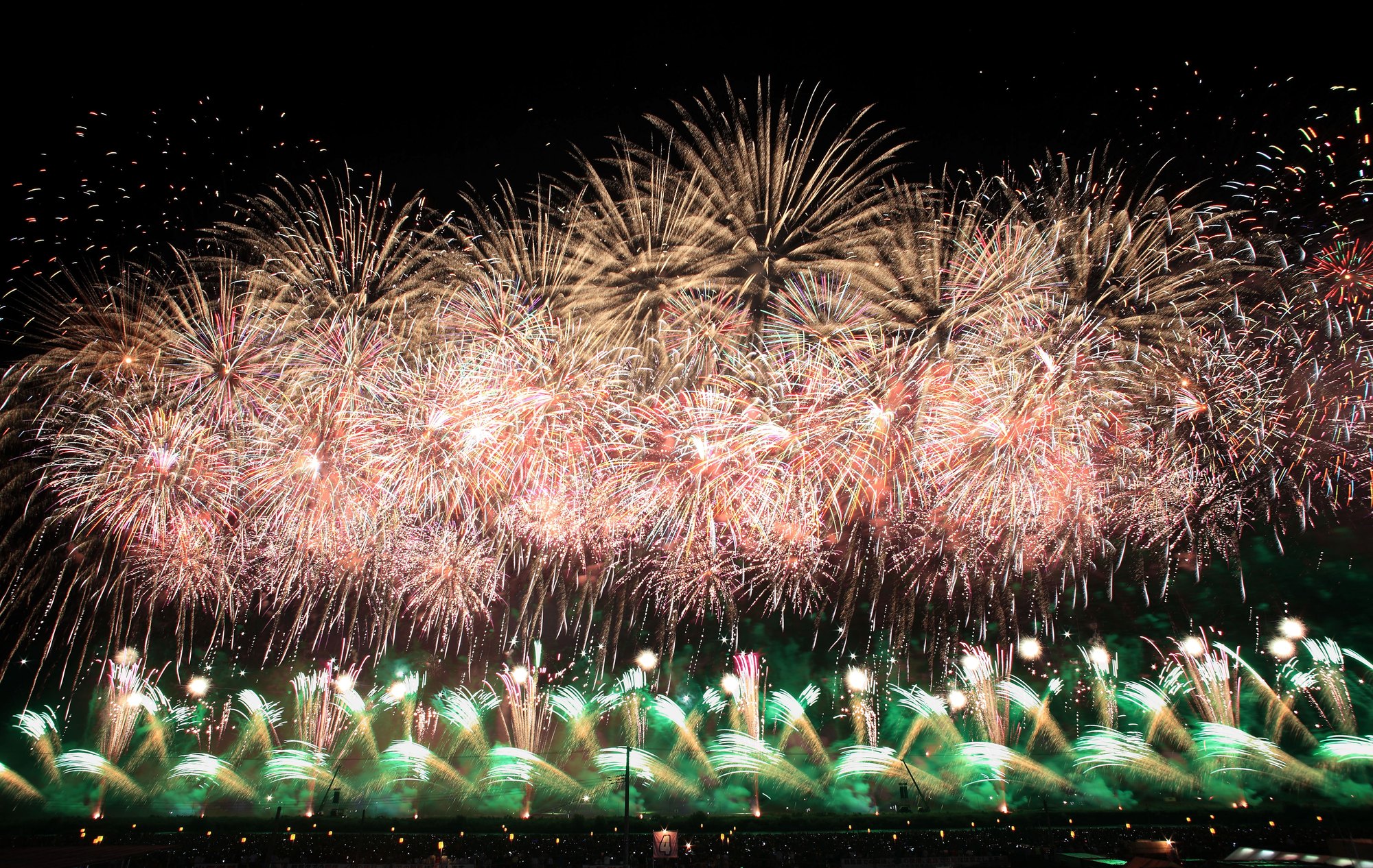 The Omagari National Fireworks Competition - a finale filling the night sky